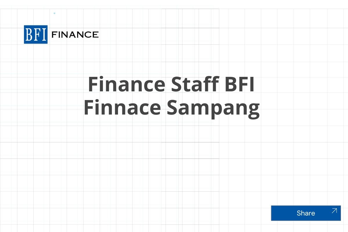 Finance Staff BFI Finnace Sampang