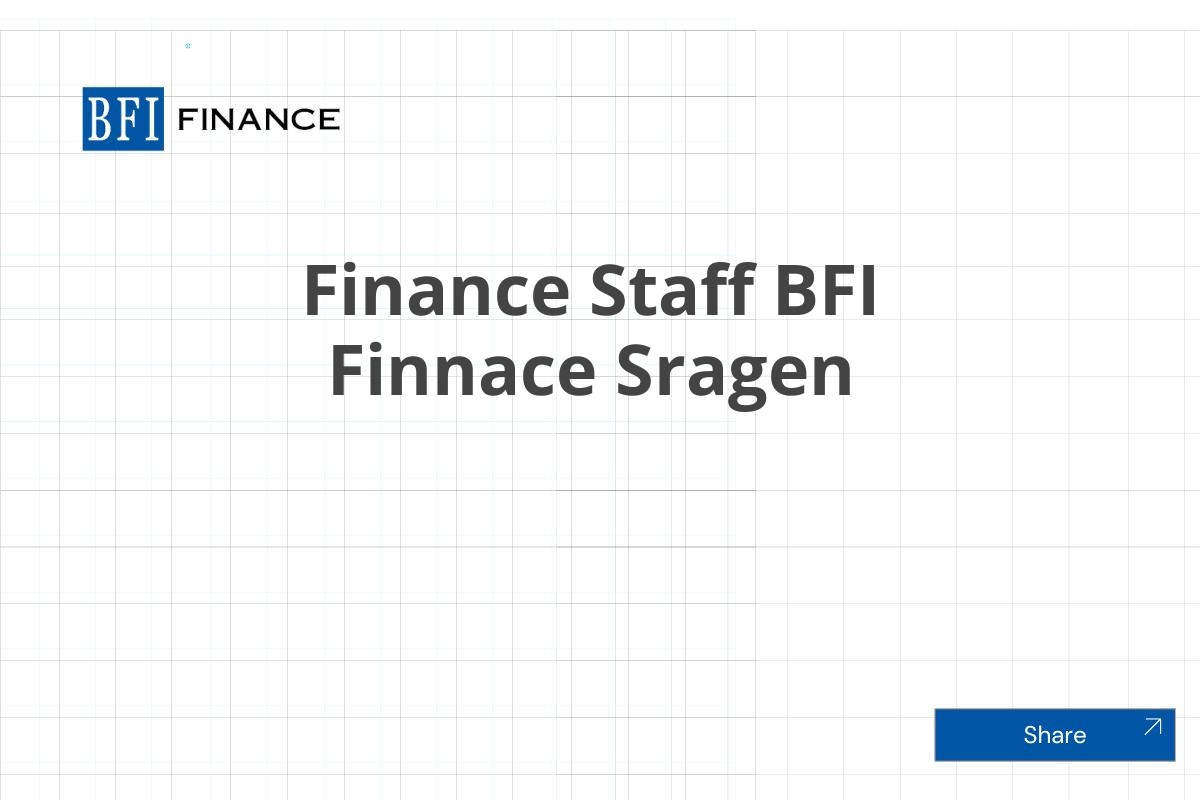 Finance Staff BFI Finnace Sragen