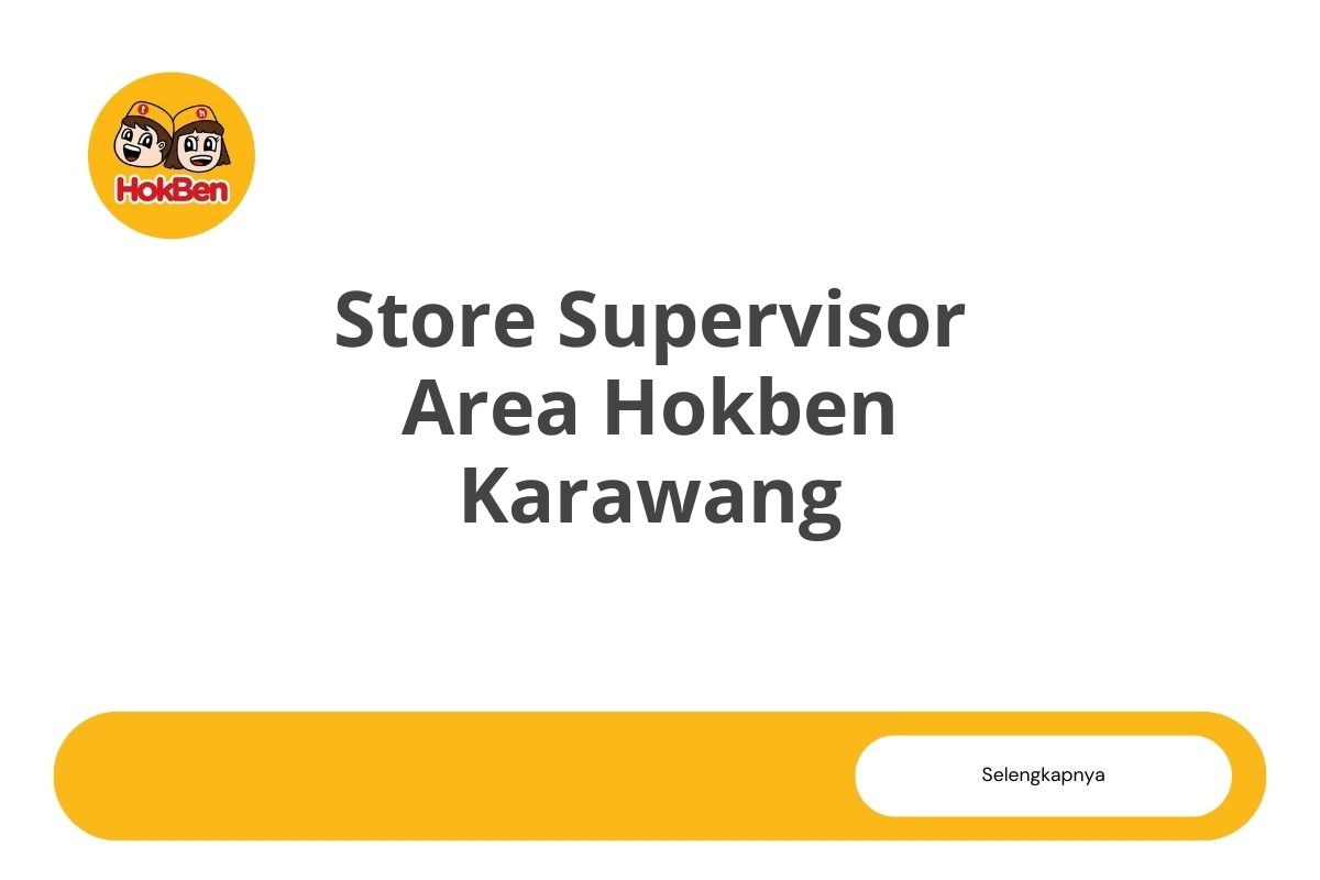 Store Supervisor Area Hokben Karawang
