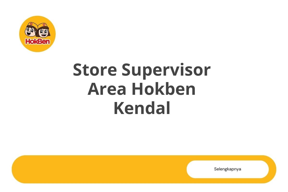 Store Supervisor Area Hokben Kendal