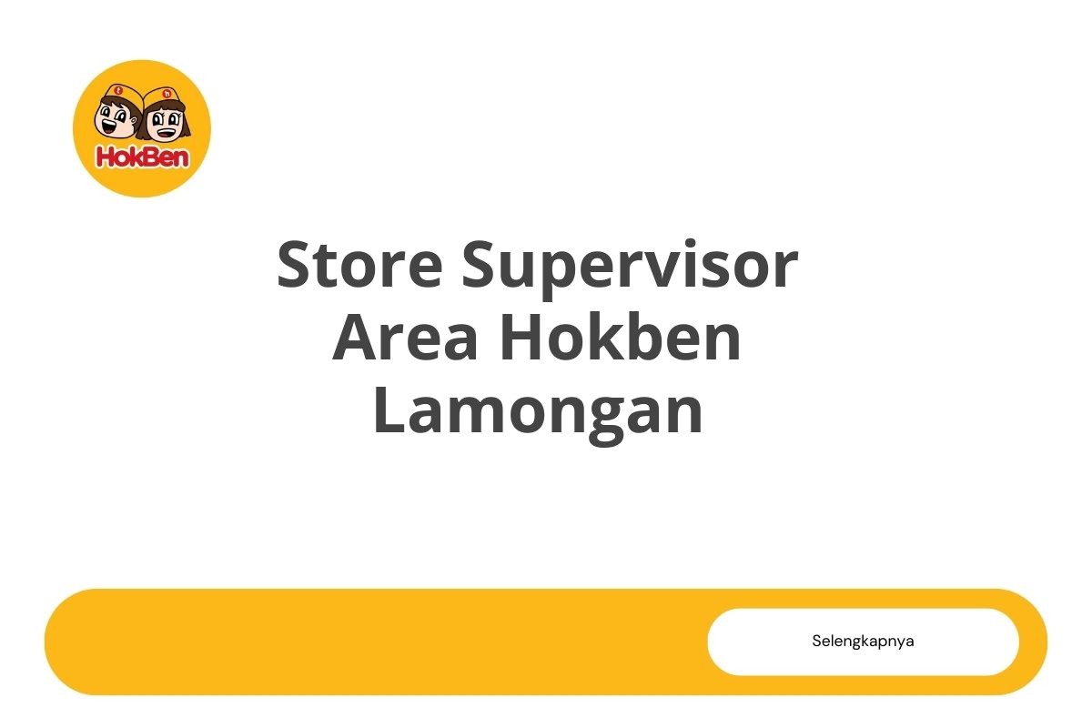 Store Supervisor Area Hokben Lamongan